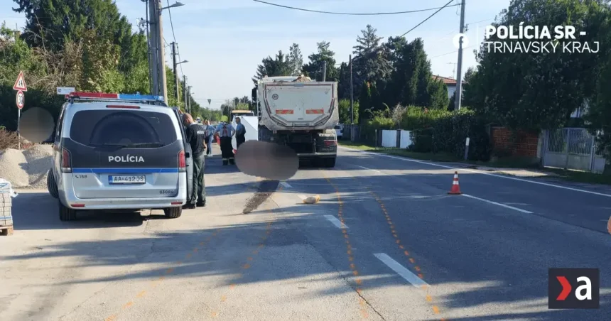 72-ročnú chodkyňu zrazilo nákladné auto, zraneniam podľahla