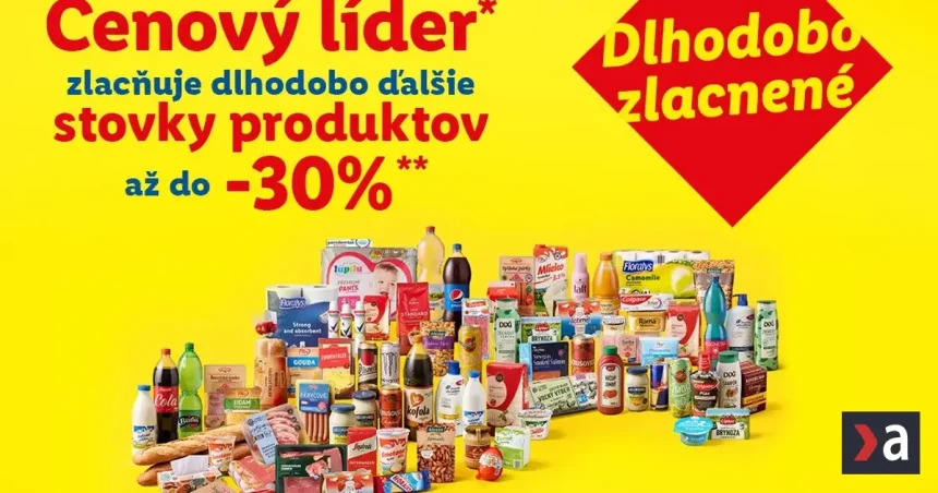 Lidl zlacňuje stovky produktov ako dlhodobý cenový líder