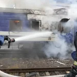 Ruský dron zasiahol vlak pri Poľsku pár minút po odchode súpravy s Borisom Johnsonom.
