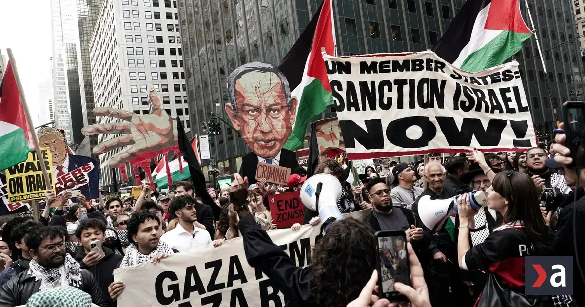 VIDEO: Newyorská polícia zadržala desiatky účastníkov protestu proti Netanjahuovi