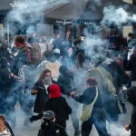 Študentské protesty v Bruseli prerástli do zrážok s políciou