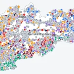 Výsledky komunálnych volieb 2026 na jednej mape